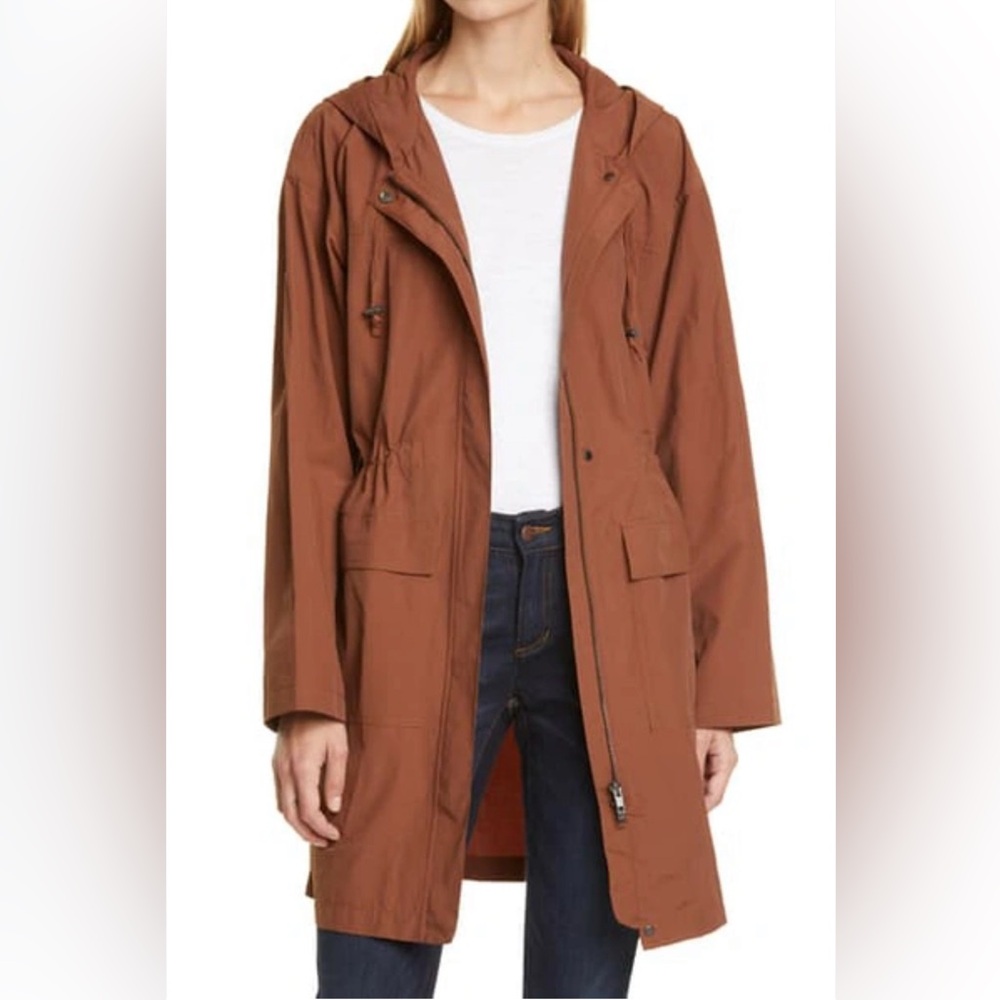Eileen Fisher Lightweight Organic Cotton Nylon Zip Jacket | Petite Small | EUC